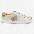 Zapatilla Cleo Beige Champagne — vista lateral