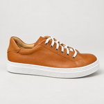 Zapatilla Isahia Curry de cuero, vista lateral