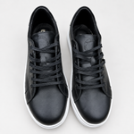 Zapatillas Isahia Negro de cuero napa, vista superior